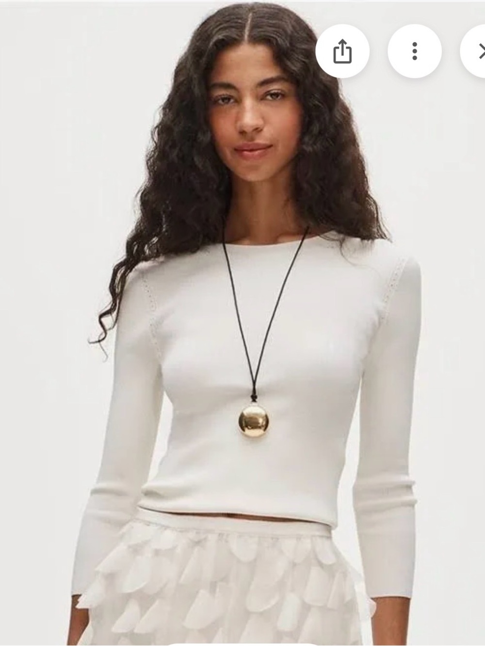 NWT, J. Crew Elbow Length Sleeve Ribbed Crew Neck Sweater, Ivory, Size XL